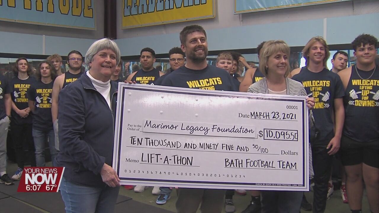 Bath Football team "lifts" $10,095 for All Ability Playgrounds